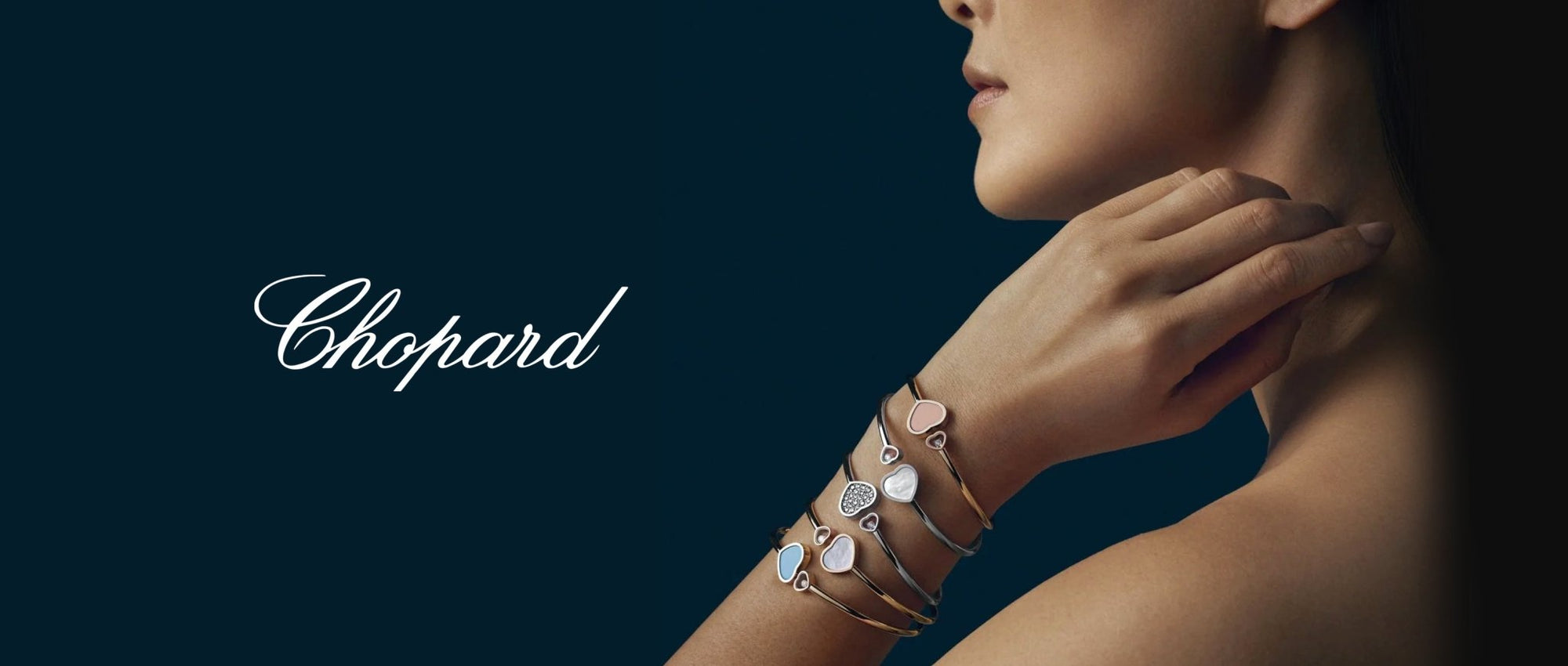 Chopard Rose Gold Happy Hearts Black Onyx Bangle Bracelet – Moyer Fine  Jewelers
